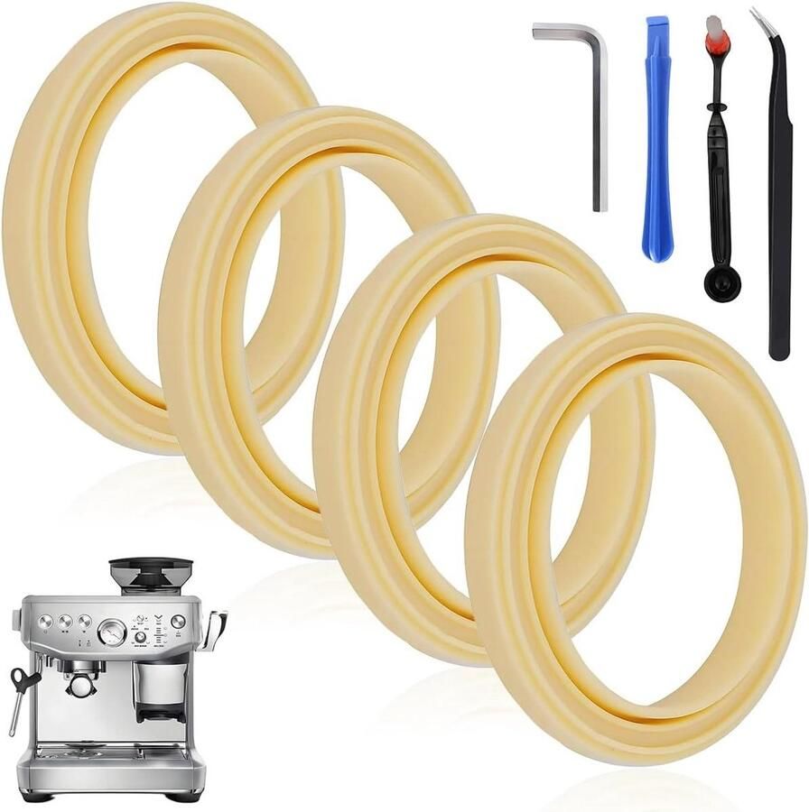 Koffiemachine Afdichtingen Brew Groep Pakking Espresso Bereiding Perfecte Afdichting 4 Stuks 54mm Transparant