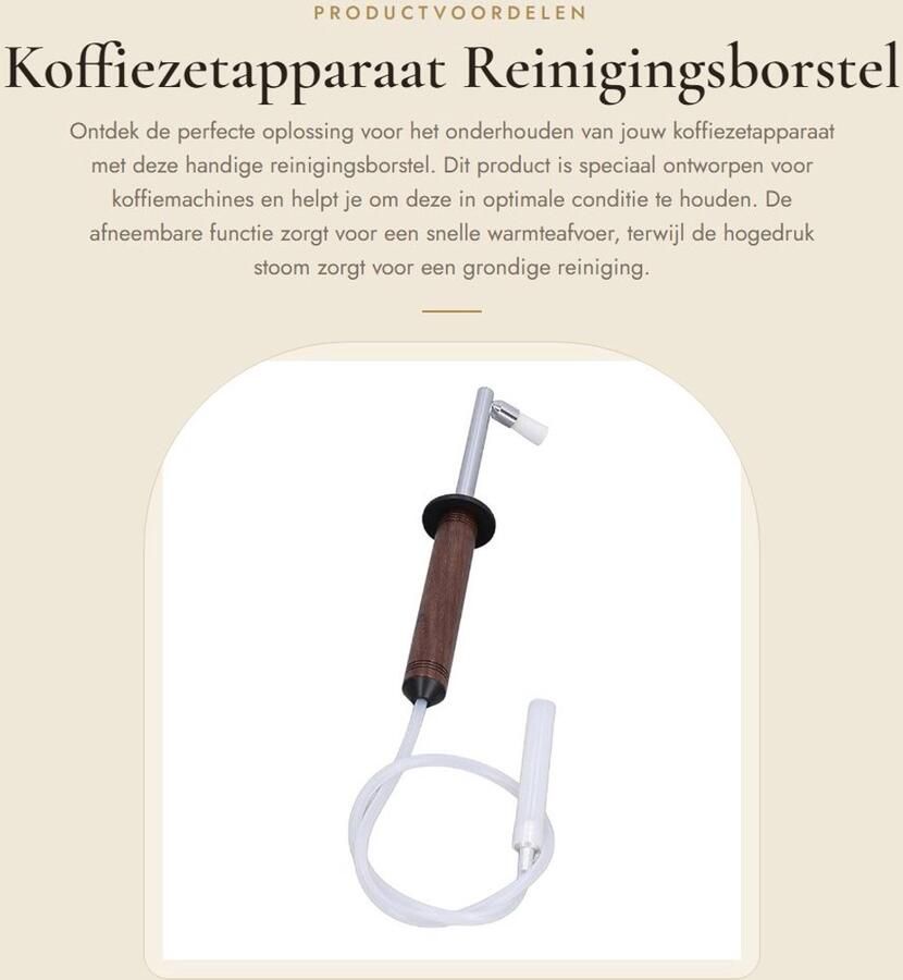 Koffiemachine Dailygoods- Reinigingsborstel Snelle Warmteafvoer