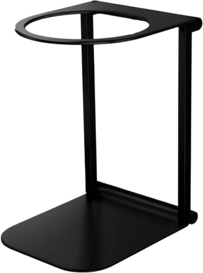 Koffiemachine Houder Draagbare Stand Outdoor Koffie Maken Opvouwbaar Aluminium 13 x 8 cm Zwart Zilver