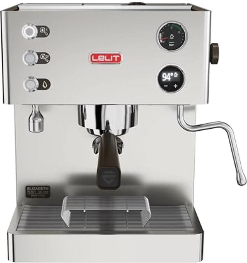 Koffiemachine met Melkopschuimer en Dubbel Boilersysteem van Geborsteld Roestvrij Staal