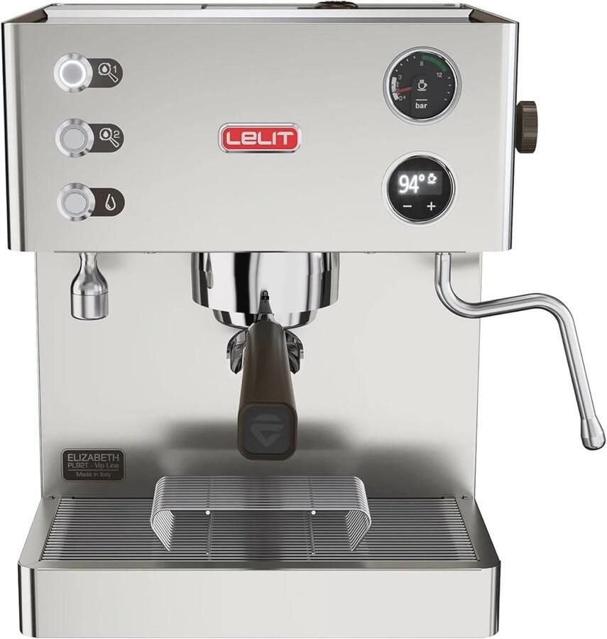 Koffiemachine met Melkopschuimer en Dubbel Boilersysteem van Geborsteld Roestvrij Staal