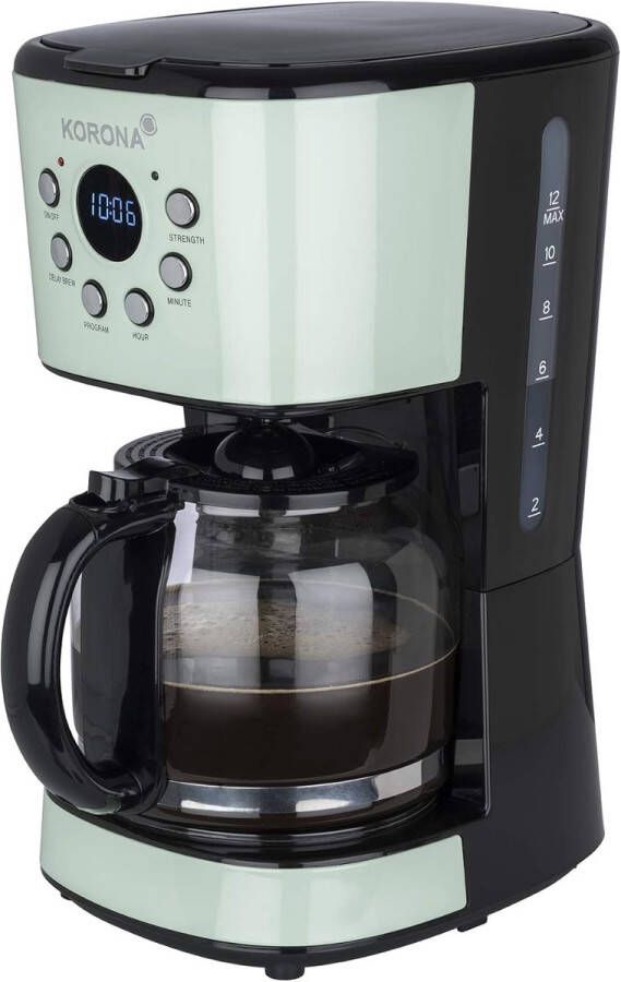 Koffiemachine met muntbeker en timerfunctie Capaciteit 12 kopjes