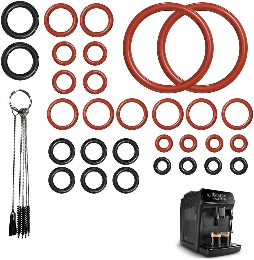 Koffiemachine O-ringen Afdichtingen set Machineonderhoud Voedselveilig siliconen 30 stuks Transparant