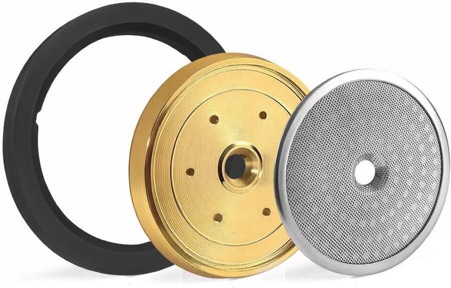 Koffiemachine Onderdeel Waterverdeler Kit Consistente Koffie Roestvrij Staal 9x9x3 cm Goud