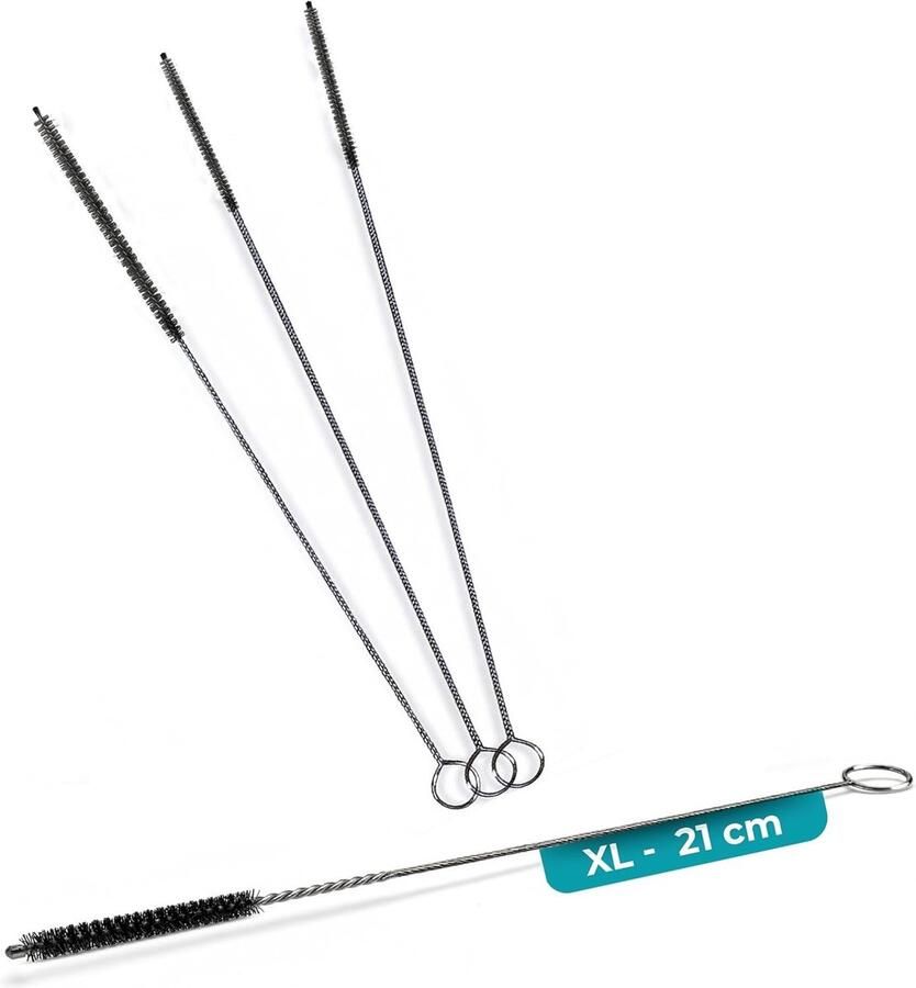 Koffiemachine Reinigingsborstels Nylon Flexibel 2mm en 4mm diameter Voor melkslangen en buizen
