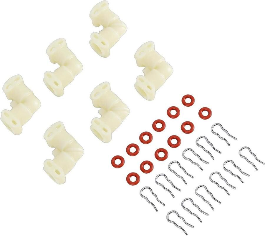 Koffiemachine Slangconnector L-vormige Koppeling Waterstroom Optimaliseren Duurzame Materialen 6 Stuks Transparant - Foto 1