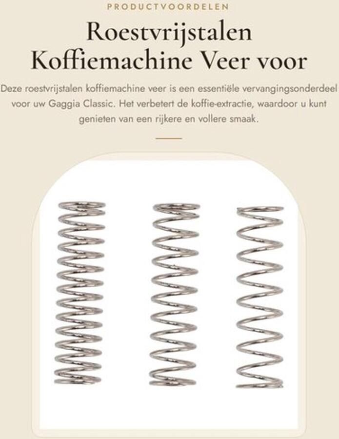 Koffiemachine Veermodificatie Roestvrij Staal Verbeterde Koffieextractie Vervanging voor Gaggia Classic 9 Bar 6 5 Bar Koffiezetapparaat