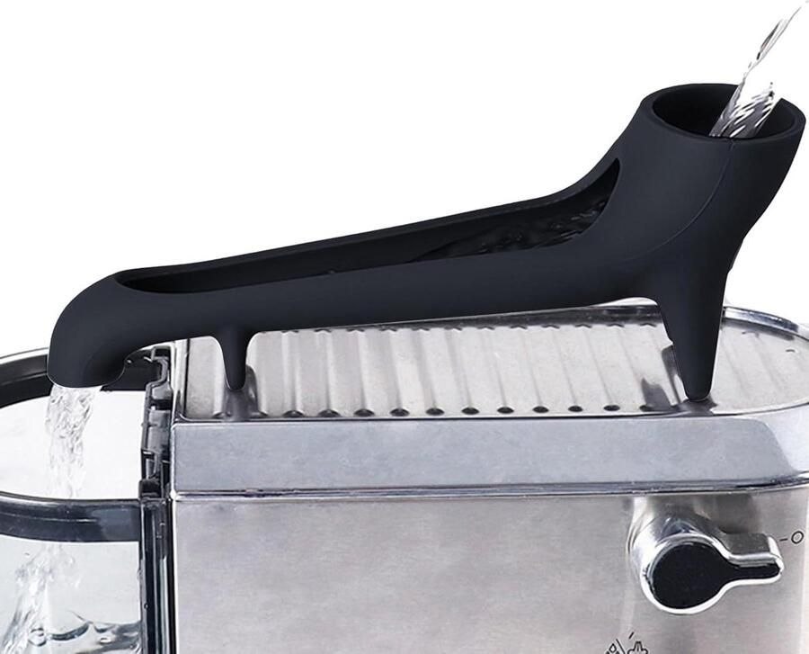 Koffiemachine Waterdeflector Watertankgids Koffie Maken Voedselveilig Siliconen 8.8W x 6.7D cm Zwart
