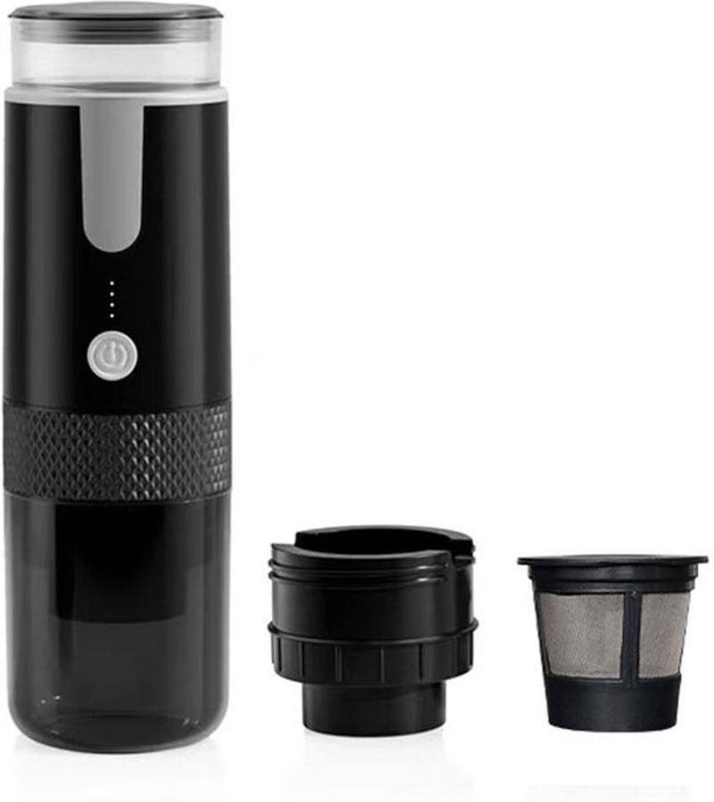 Koffiemachines koffiemachine draagbare koffiemachine Draagbare espressomachine Draagbare elektrische espressomachine Oplaadbare mini-handkoffiezetapparaat Compatibel met koffiecapsules gemalen koffie voor kamperen reizen camper - Foto 1