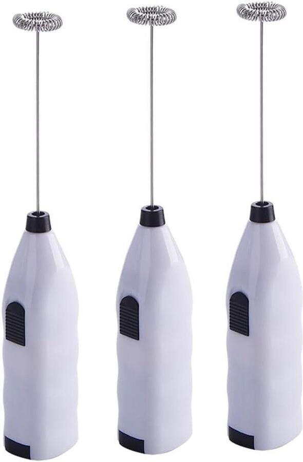 Koffiemixer Melkopschuimer Elektrische Garde Culinair Maken Draagbaar Ontwerp 3 Stuks Zwart