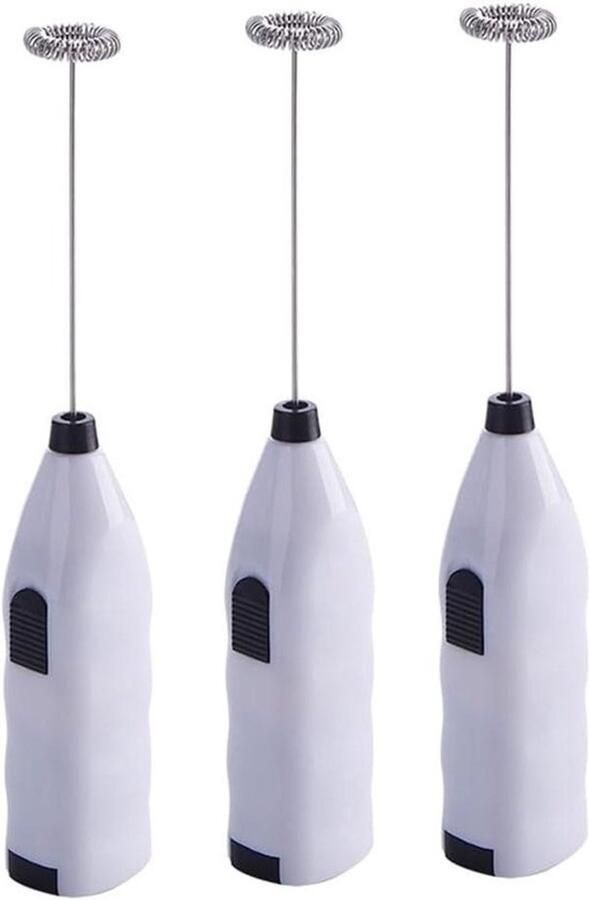 Koffiemixer melkopschuimer elektrische garde voor culinair gebruik draagbaar ontwerp 3 stuks zwart