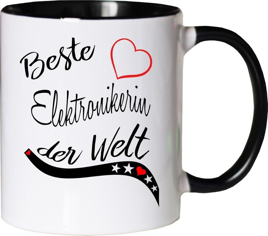 Koffiemok Beroep Werk Mok Ochtendkoffie Genieten Dubbelzijdig Bedrukt 330 ml Inhoud Wit