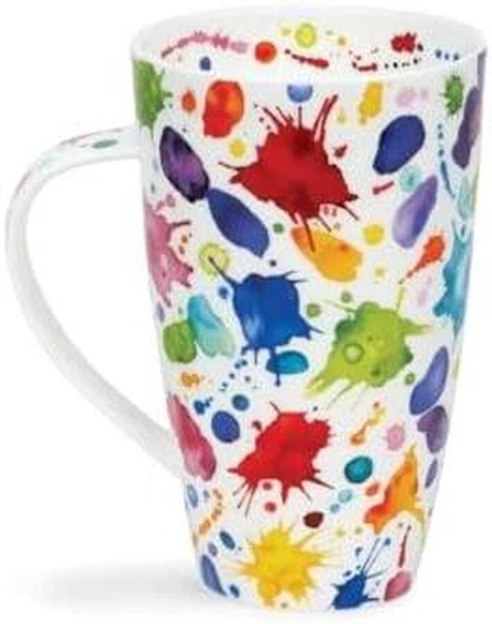 Koffiemok Cappuccino beker Warme dranken serveren Magnetronbestendig 0.6 liter Veelkleurig