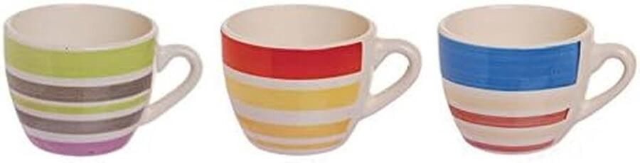 Koffiemok Cappuccinokop Mok Genieten van Koffie Handbeschilderd Decor 200 ml Meerkleurig