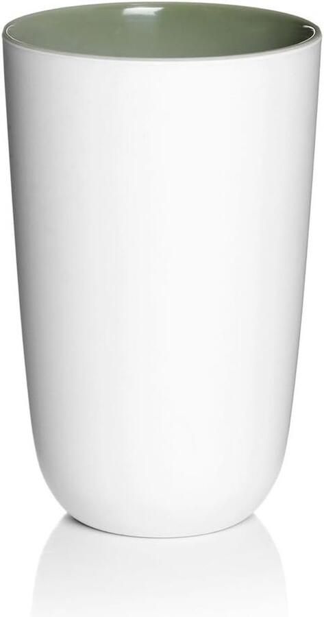 Koffiemok Cappuccinokop Mok Koffiepauze Genieten Mat Wit Met Kleur 400 ml Wit