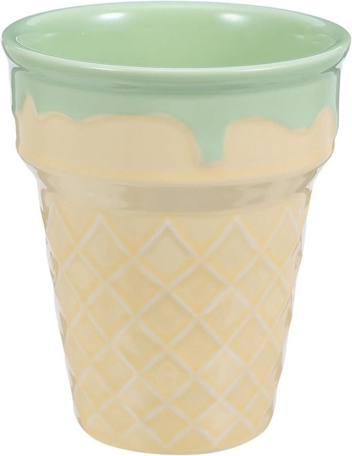 Koffiemok Dessertbeker Drankjes Serveren Unieke kegelvorm 99 x 82 cm Groen