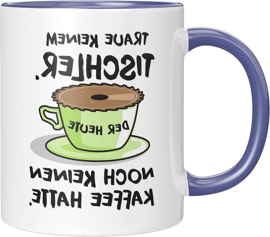Koffiemok Grappig Thema Mok Dagelijks Koffiegenot Vaatwasserbestendig 330 ml Blauw