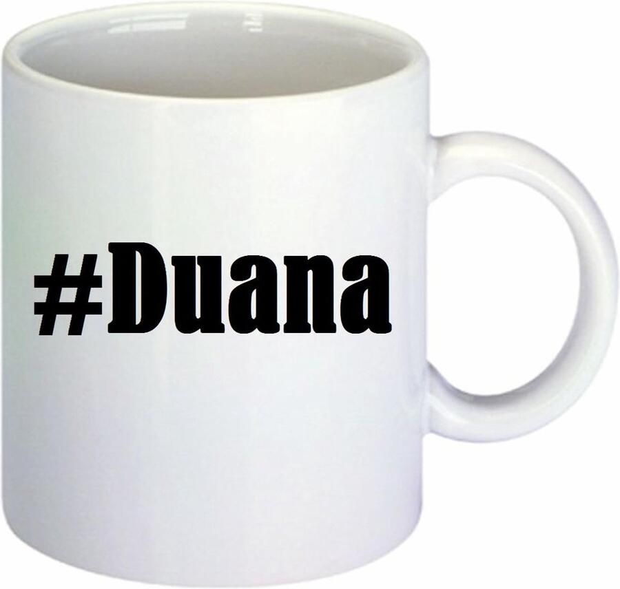 Koffiemok Hashtag mok Koffie drinken Keramiek ontwerp 330 ml inhoud Wit