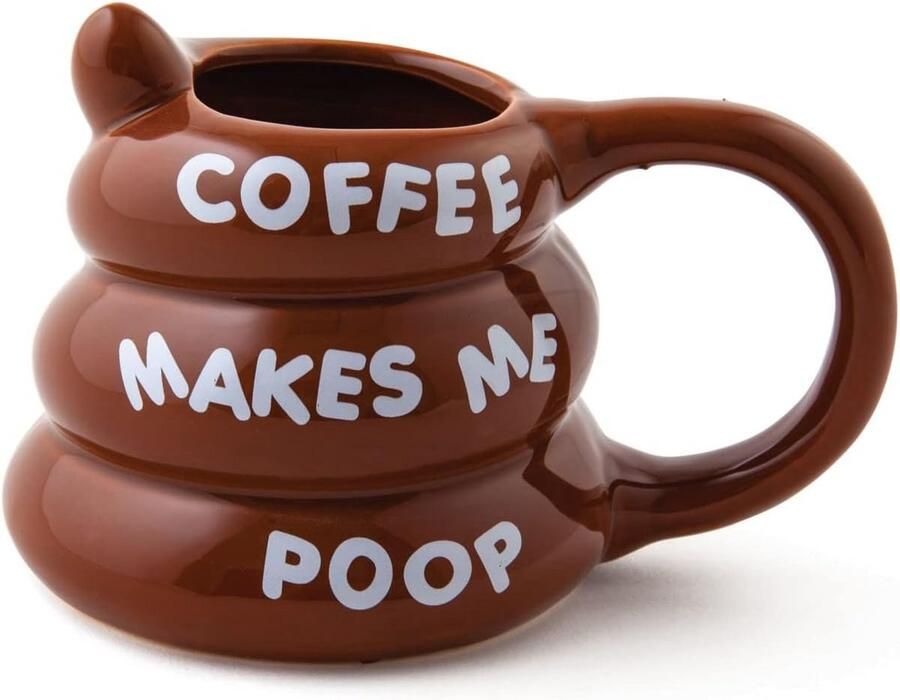 Koffiemok Humor Grappige Mok Ochtendkoffie Drinken Grote Inhoud 355 ml Wit