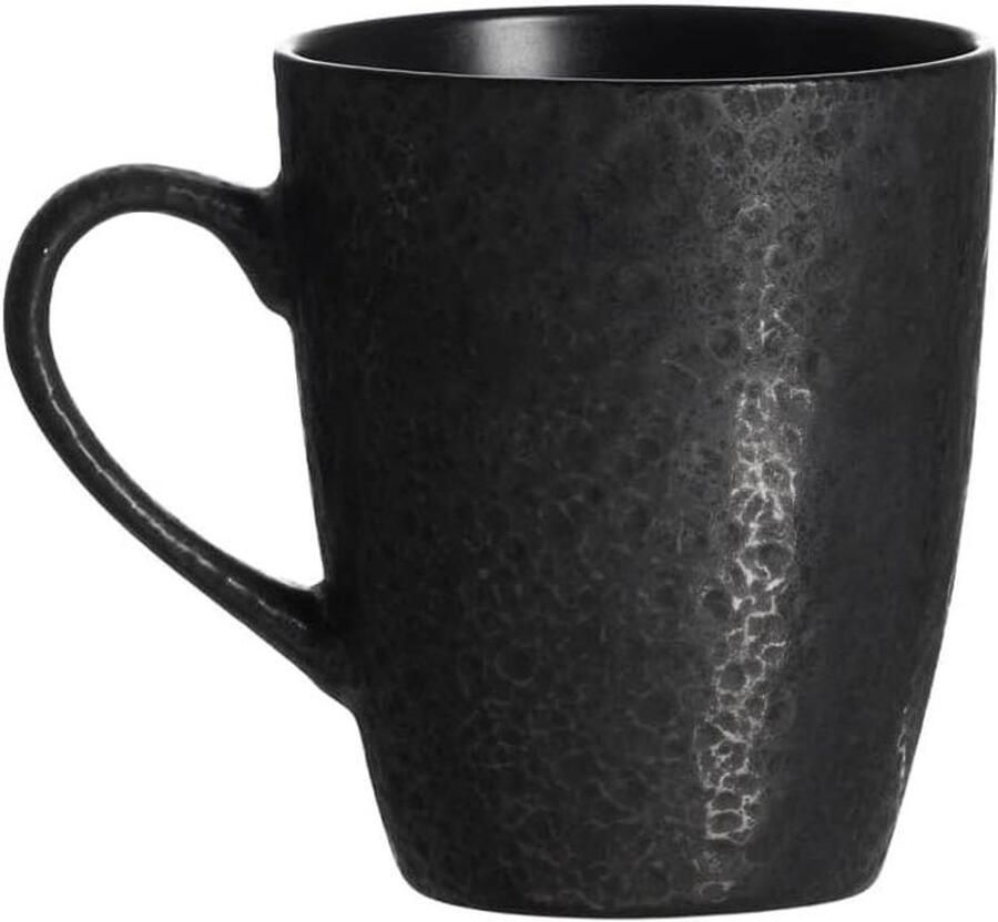Koffiemok Keramiek Mok 370ml Drinken van Koffie Cilindrische Vorm 370 ml Zwart