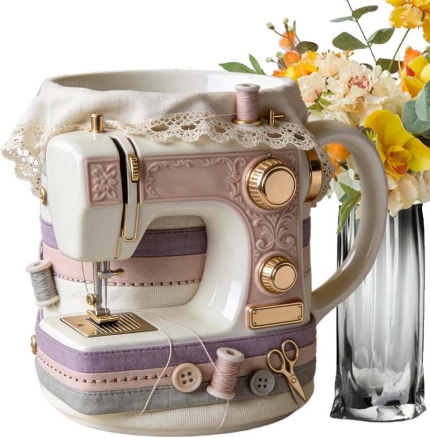 Koffiemok Keramiek Thema Mok Thema Decoratie Naaimachine Design 330 ml Uniek