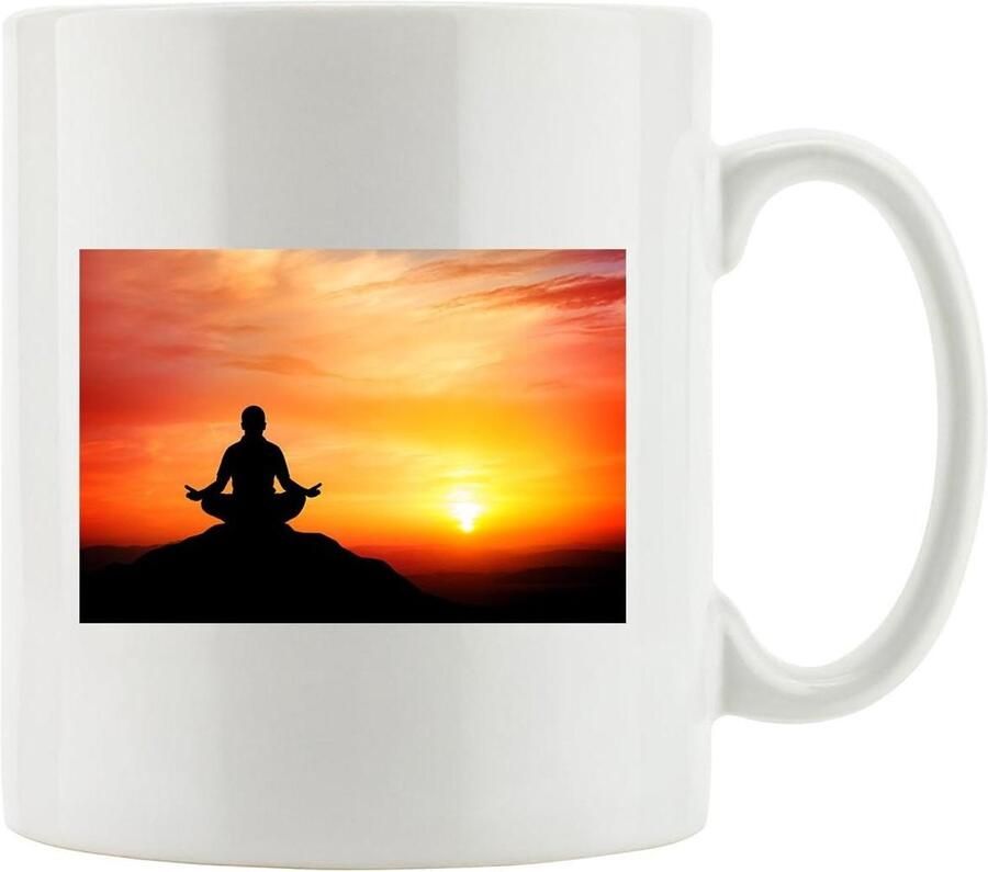 Koffiemok Keramiek Themok Cappuccino Genieten van Drankjes Vaatwasmachinebestendig 300 ml Wit