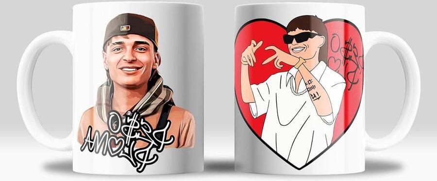 Koffiemok Mok Mokje Drinken van warme dranken Hoge resolutie print 280 ml Wit