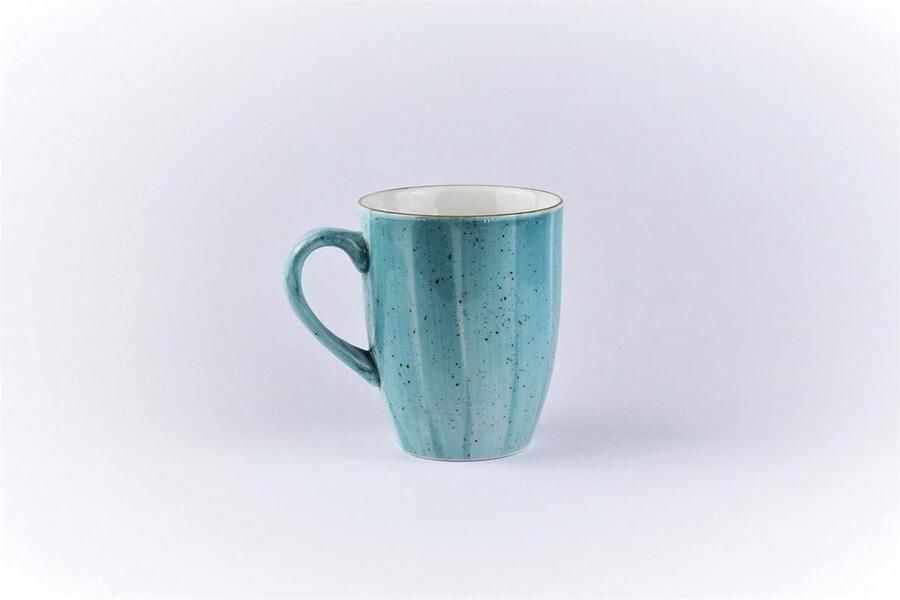 Koffiemok Porselein Cappuccinokop Mok Warme Dranken Serveren Horeca Kwaliteit 330ml Turkoois