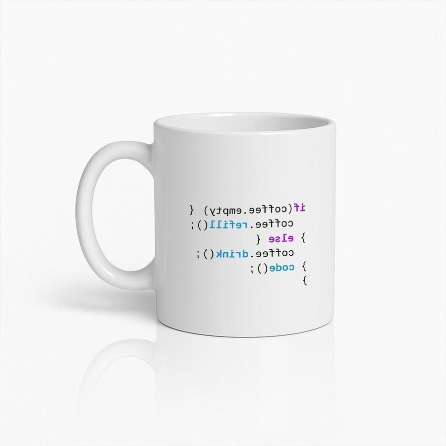 Koffiemok Programmeur Grappige mok Koffie moment Uniek ontwerp 330ml Wit
