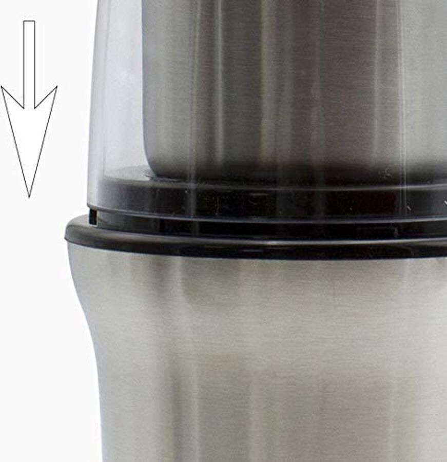 Koffiemolen 200 W Roestvrijstaal voor Koffiebonen en Specerijen
