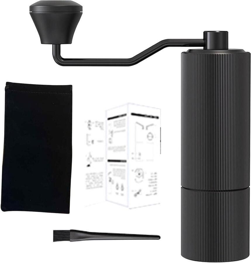 Koffiemolen 30 Verstelbare Slijpinstellingen Handmatige Koffiemolen Aluminium Legering voor Thuisreizen 50x185 Mm 1.97x7.28in