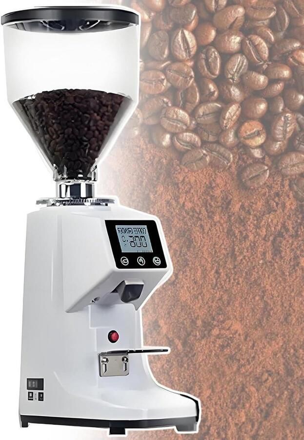 Koffiemolen Bonenmaler Verse Koffie 19 Maalstanden 500g Capaciteit Wit