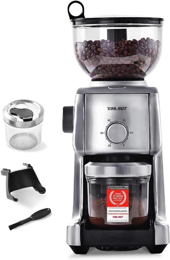 Koffiemolen Bonenmaler Verse Koffie Maken Met Timer 400 Gram Capaciteit Zwart