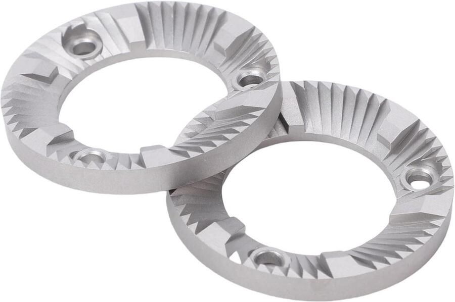 Koffiemolen Bramen Maalschijven Set Espresso Bereiden Platte Roestvrij Staal 40 Mm Diameter Zilverkleurig