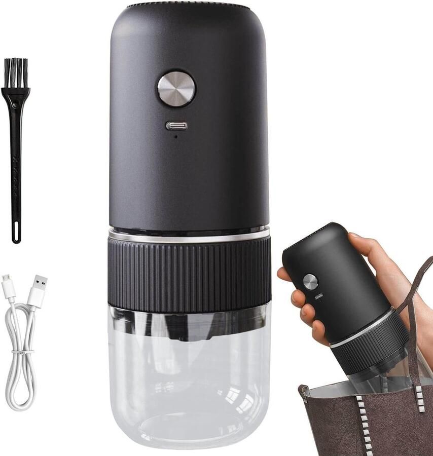 Koffiemolen draagbare expressomachine lichte koffiemachine reisinkoffiemachine met schroef oplaadbare koffiemachine campingkoffiemachine compacte koffiemolen