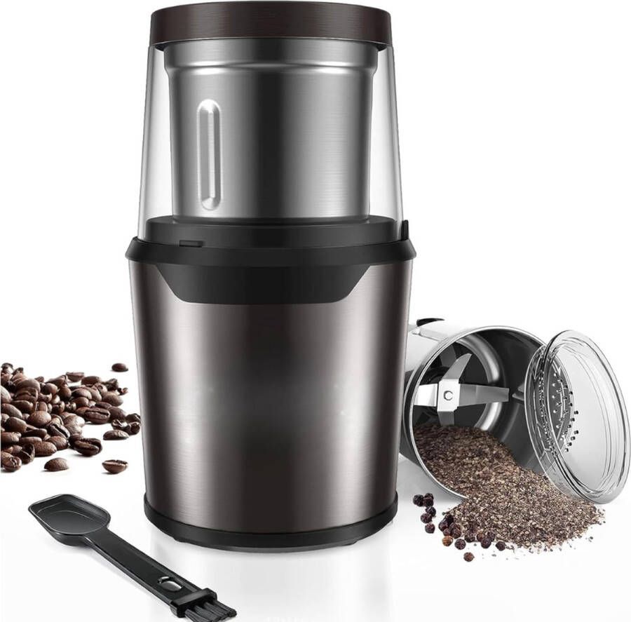 Koffiemolen Elektrisch Koffiebonen Malen Coffee Grinder Kruidenmolen Koffiemaler Bonenmaler