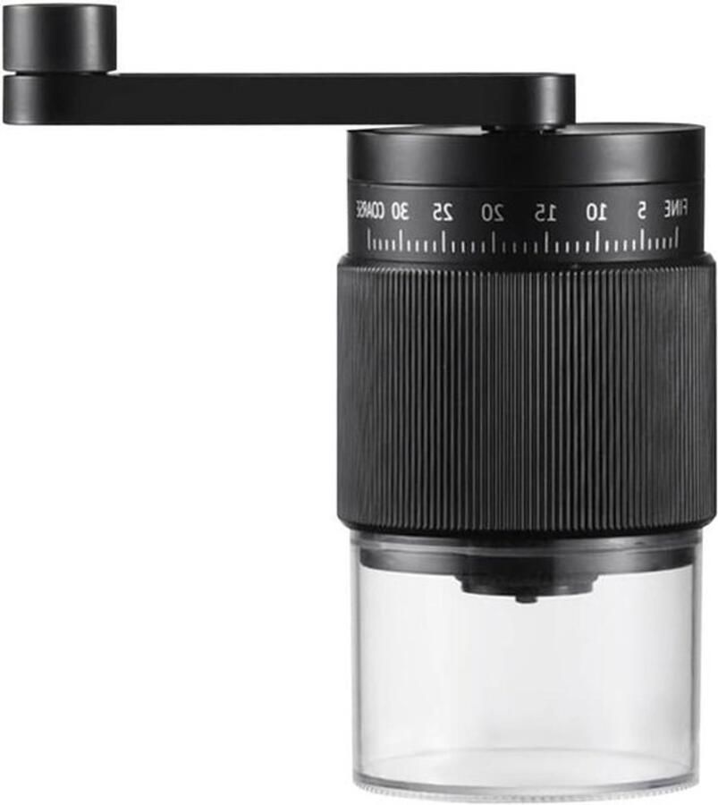Koffiemolen Handmatige bonenmaler Verse koffie Keramische maalstenen 18 cm Zilver