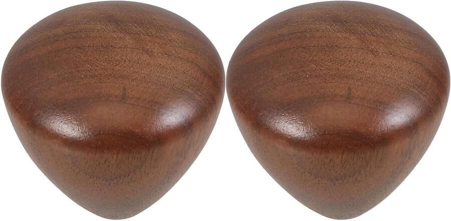 Koffiemolen Handvat Molen Knop Koffiebonen Malen Ergonomische Walnoot Grip 40x40x35 mm Bruin