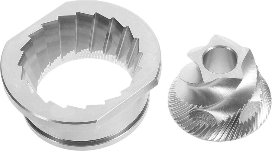Koffiemolen Maalschijf Vervangende Maalstenen Espresso Malen Roestvrij Staal Conisch 4.8 x 4.1 x 2 cm Zilver