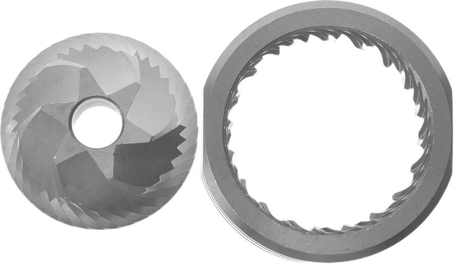 Koffiemolen Maalschijven Vervangende Onderdelen Espresso Malen Roestvrij Staal 38 x 22 mm Zilver - Foto 1