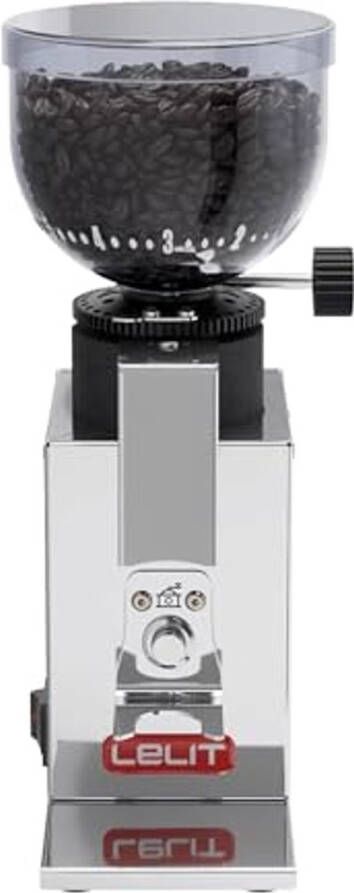 Koffiemolen met Kegelvormige Maalschijven en Dosisregeling Gepolijst Roestvrij Staal