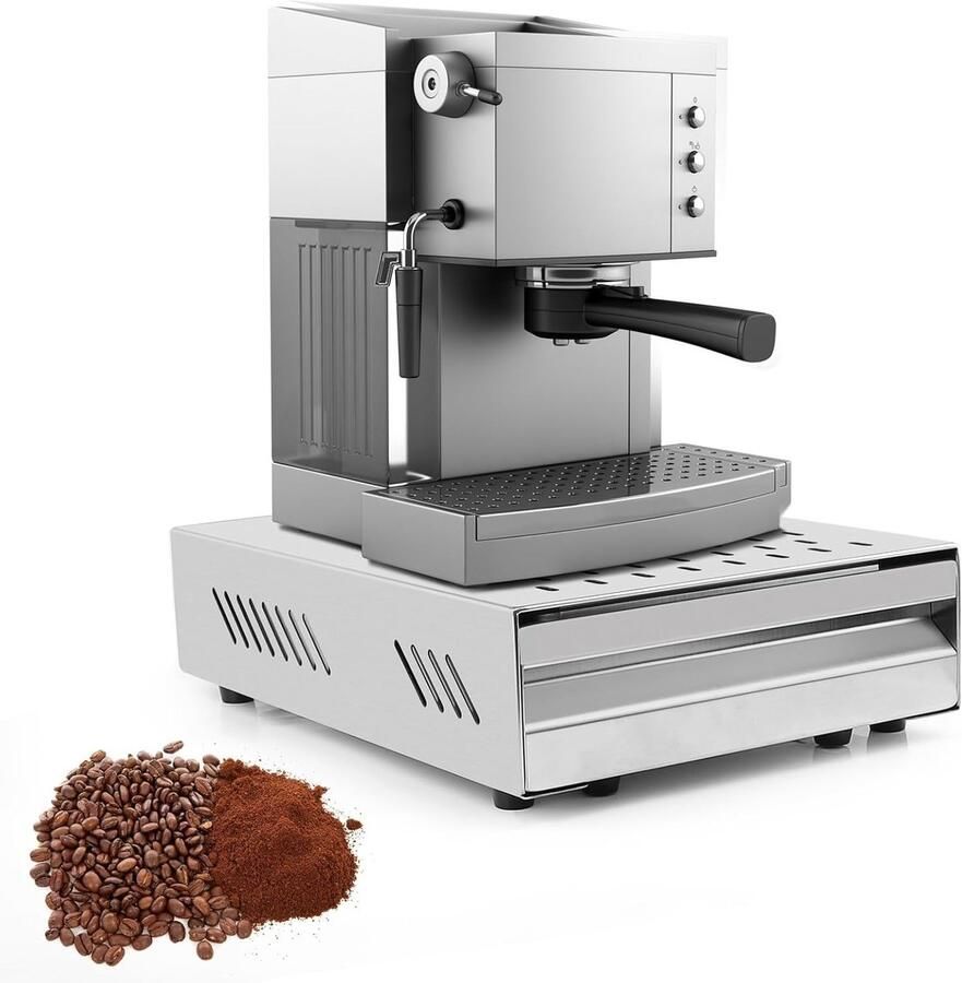 Koffiemolen met RVS Kloppers en Verwijderbare Geluidsabsorberende Bar 350 x 250 x 100 mm Ideaal voor Koffieliefhebbers Duurzaam en Efficiënt