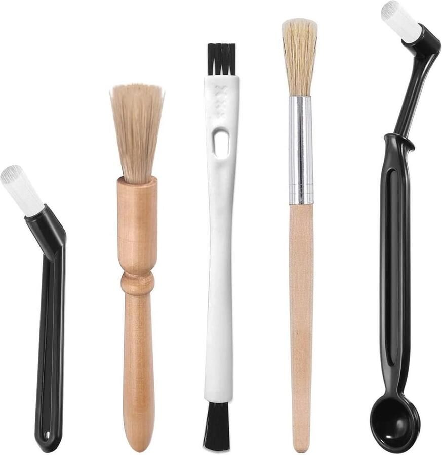 Koffiemolen Reinigingsborstel Set 5 Stuks Koffiezetapparaat Reinigingsborstels