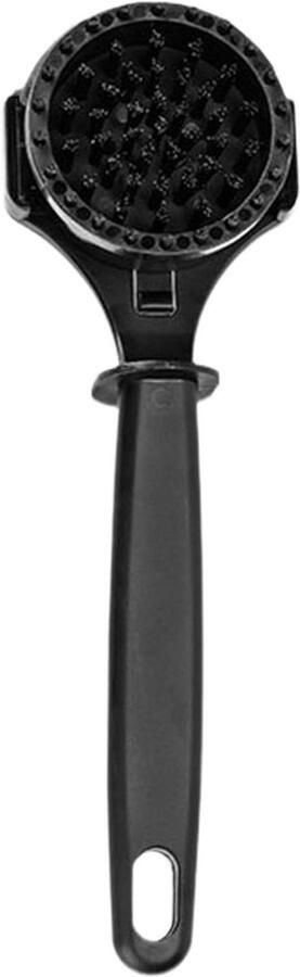 Koffiemolenborstel Reinigingsborstel Koffiemachine Onderhoud Warmtebestendig Nylon 24 x 7.5 cm Zwart