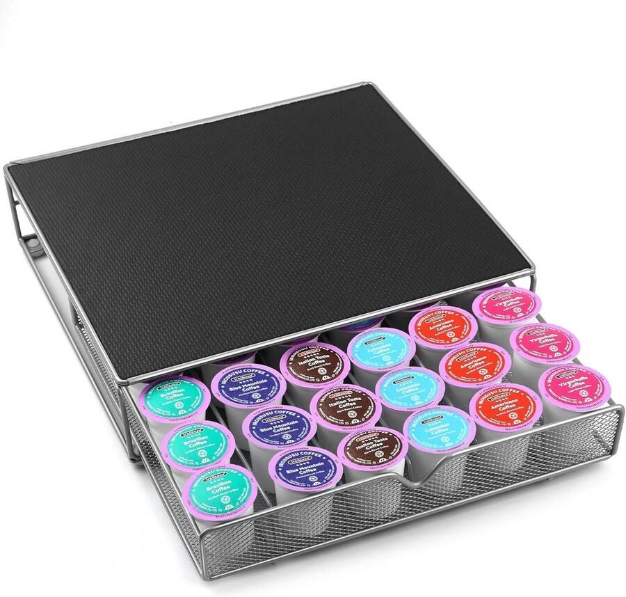 Koffiepad Houder en Lade voor 36 K-Cups Organiseer Uw Pads onder de Koffiemachine
