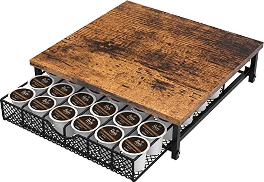 Koffiepad Organizer voor 36 Koffiecapsules Ruimtebesparende Lade voor Koffiezetapparaat