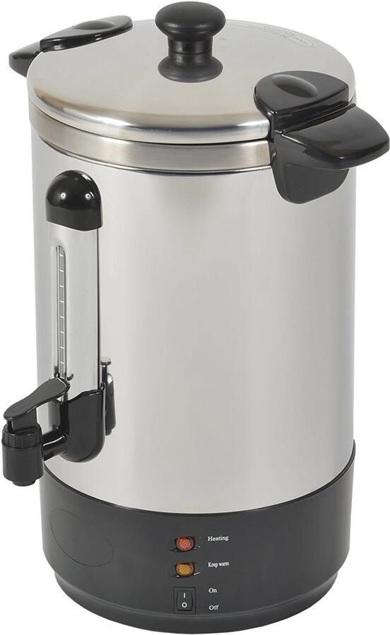 Koffiepercolator 8 8l voor 50 kopjes Professioneel koffiezetapparaat met dubbelwandige isolatie