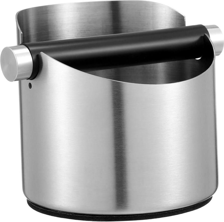 Koffieprut Bak Koffiedik Bak Espresso Bereiden Antislip Bodem 14x11x11 cm Zilver