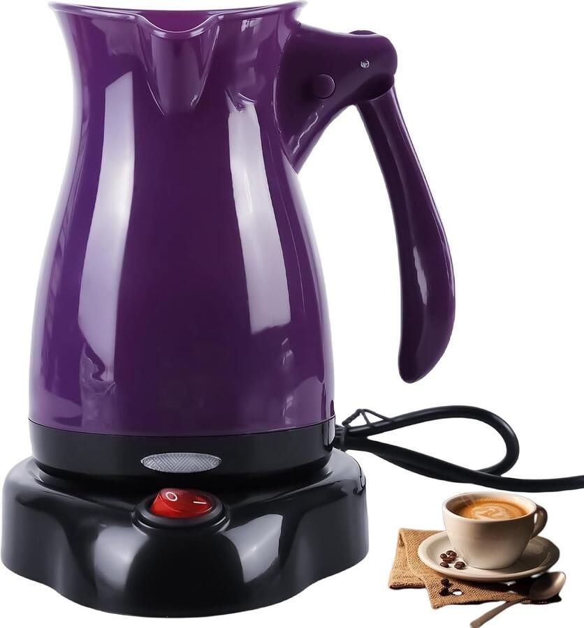 Koffiepot 500 ml 500 W elektrische Turkse koffiekan elektrische koffiekan Turkse koffiepot elektrische koffiepot voor thuis kantoor mokka thee reizen