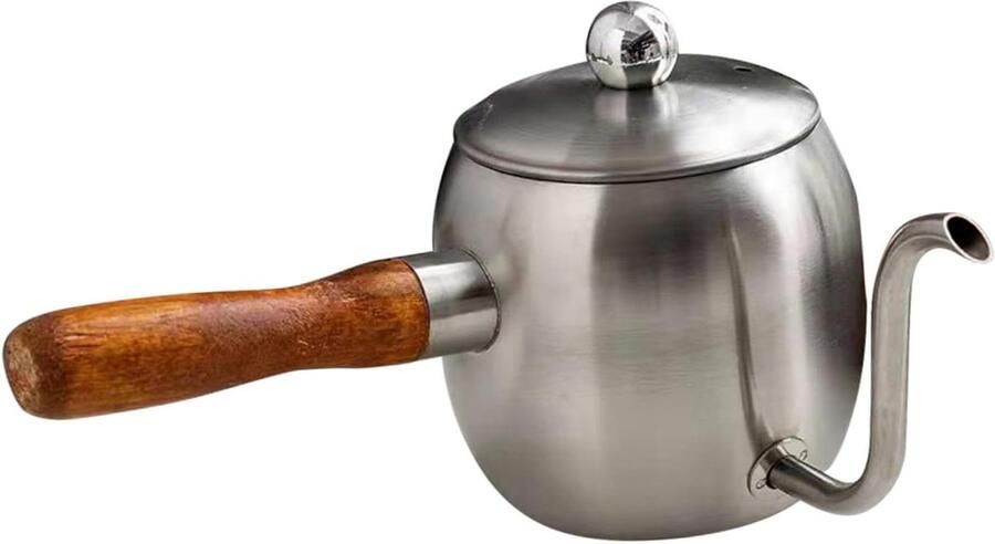 Koffiepot Thee Ketel Koffie Zetten Smal Uitloop 500 ml Zilver
